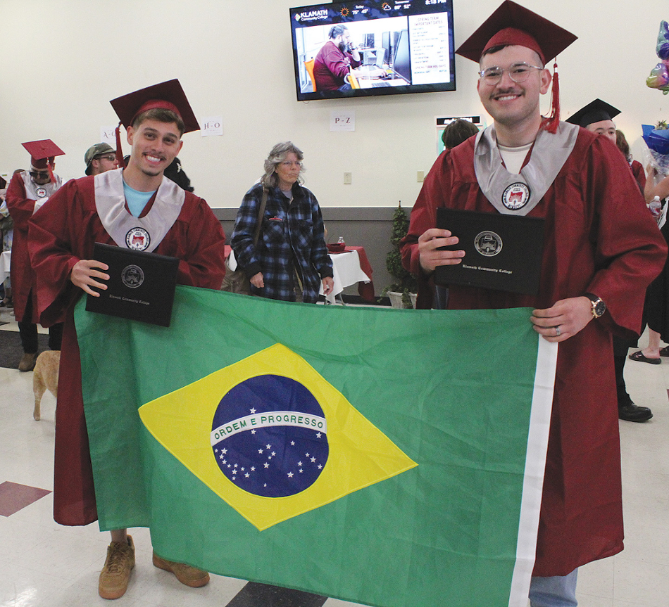 Foreign student graduates